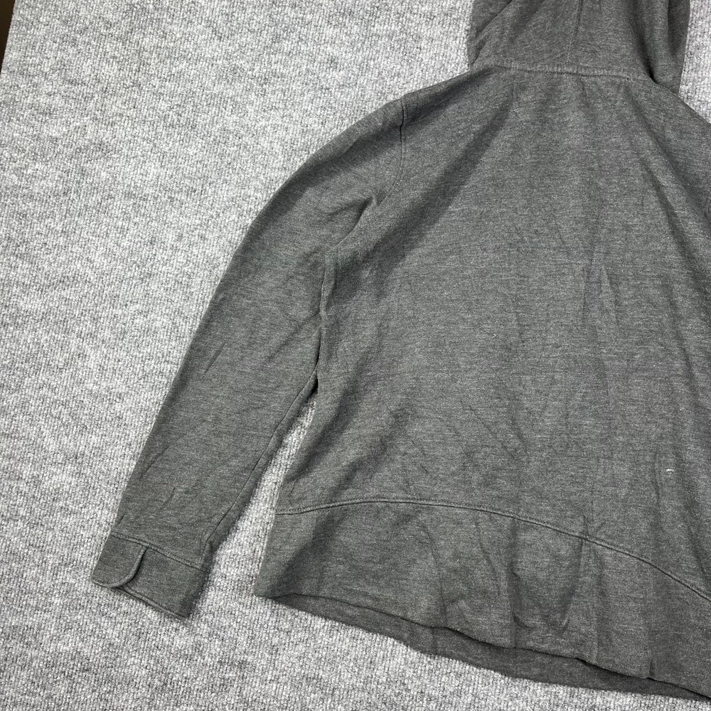 Tek Gear Hoodie Womens Small Gray Cotton Fleece V Neck Running Trail Athleisure - Picture 12 of 14